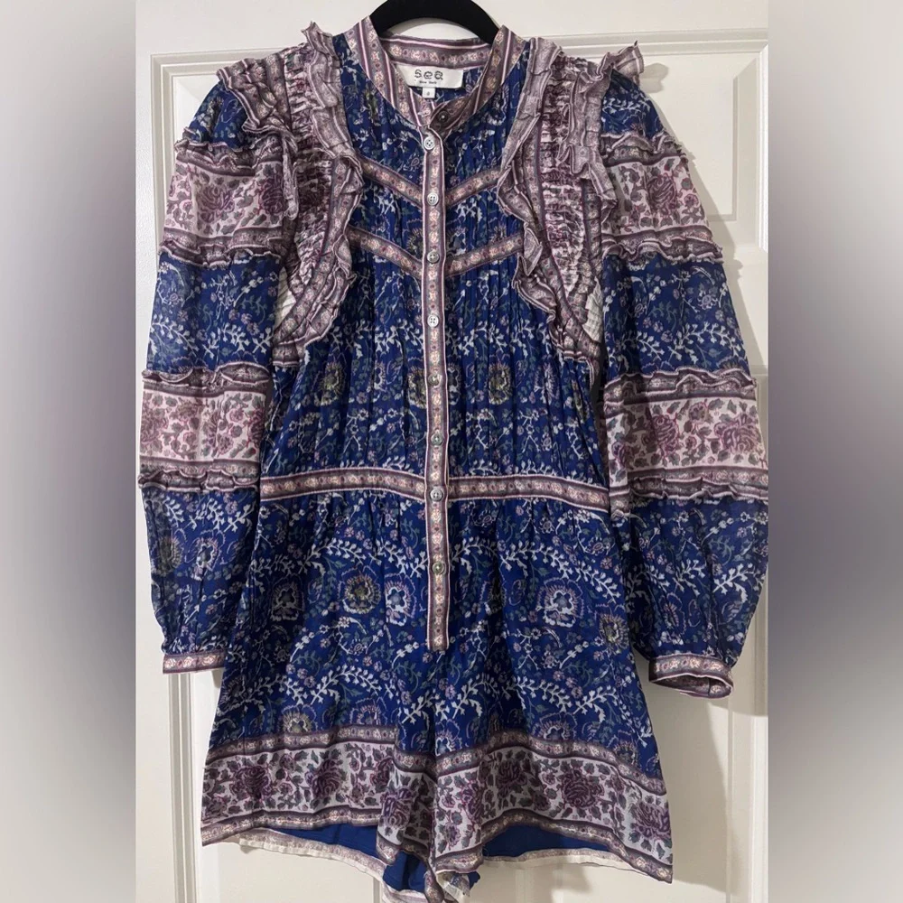 Sea New‎ York Rosita Long Sleeve Romper